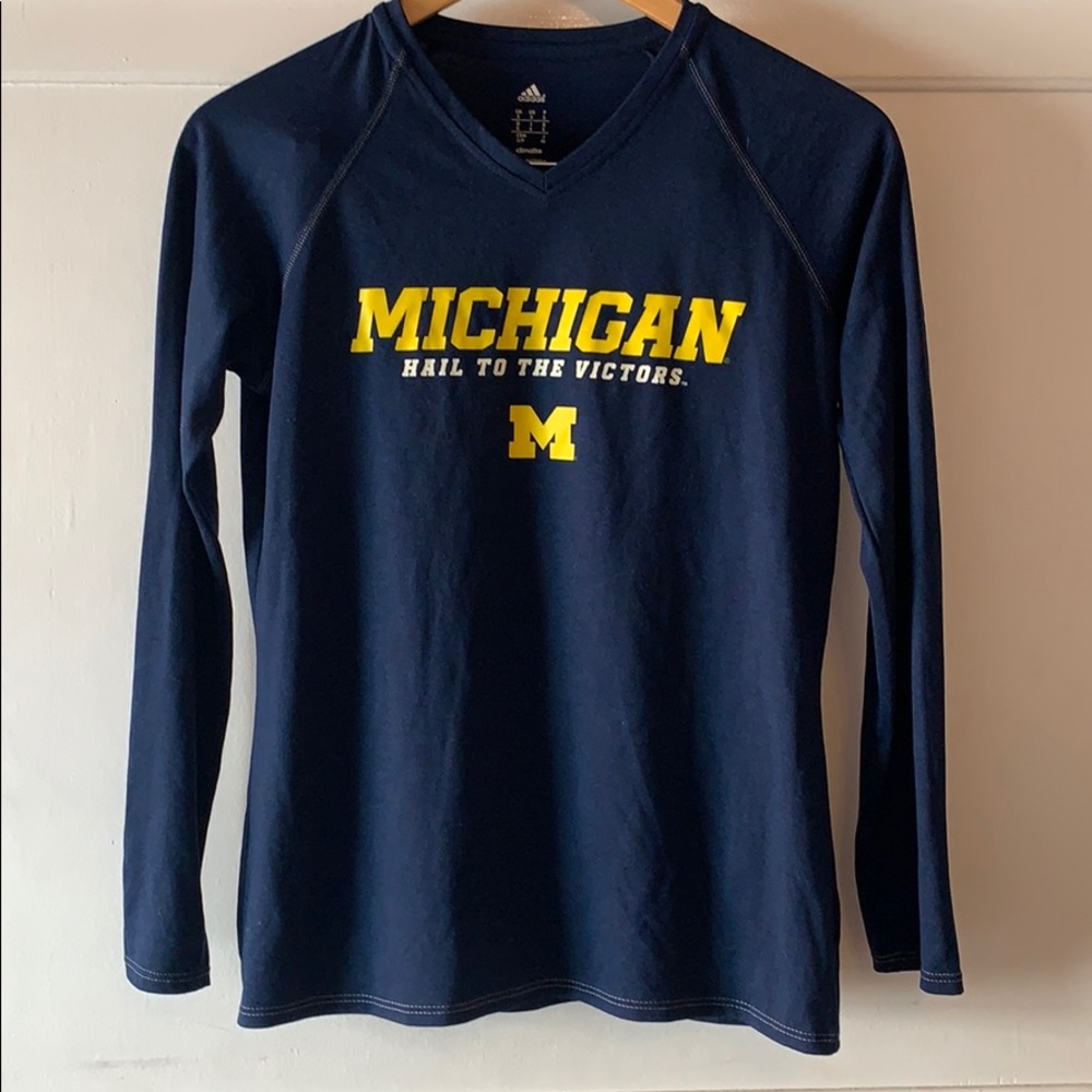 ADIDAS Climalite Michigan Long Sleeve Tee